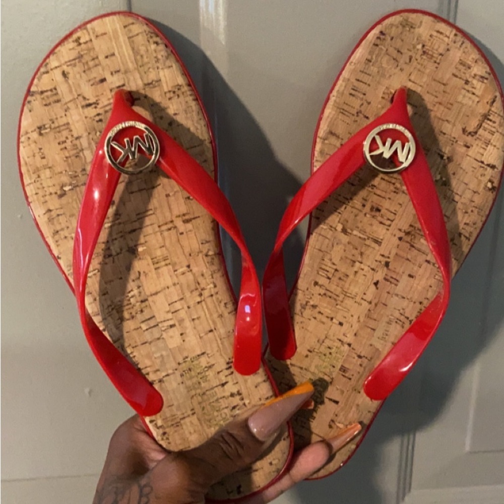 Red Michael Khors Sandals